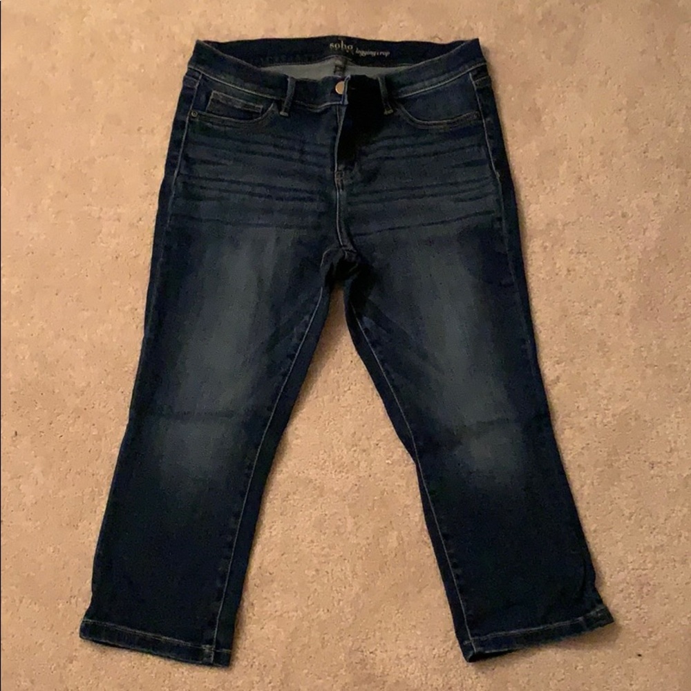 Soho Cropped Denim Leggings